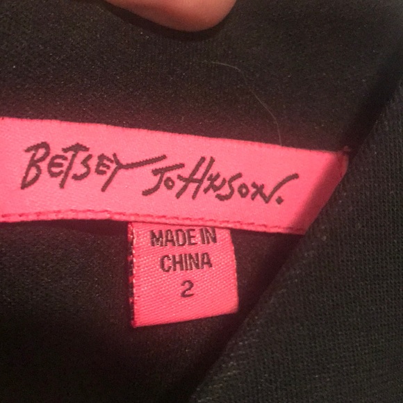 Betsey Johnson cap sleeve floral wiggle dress Sz 2 - Picture 2 of 2